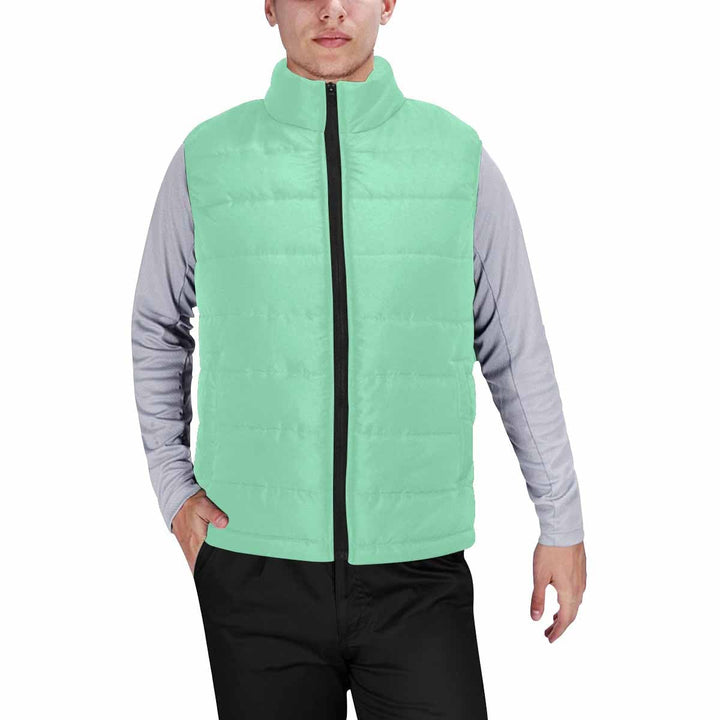 Seafoam Green Mens Padded Vest - Mens | Vests