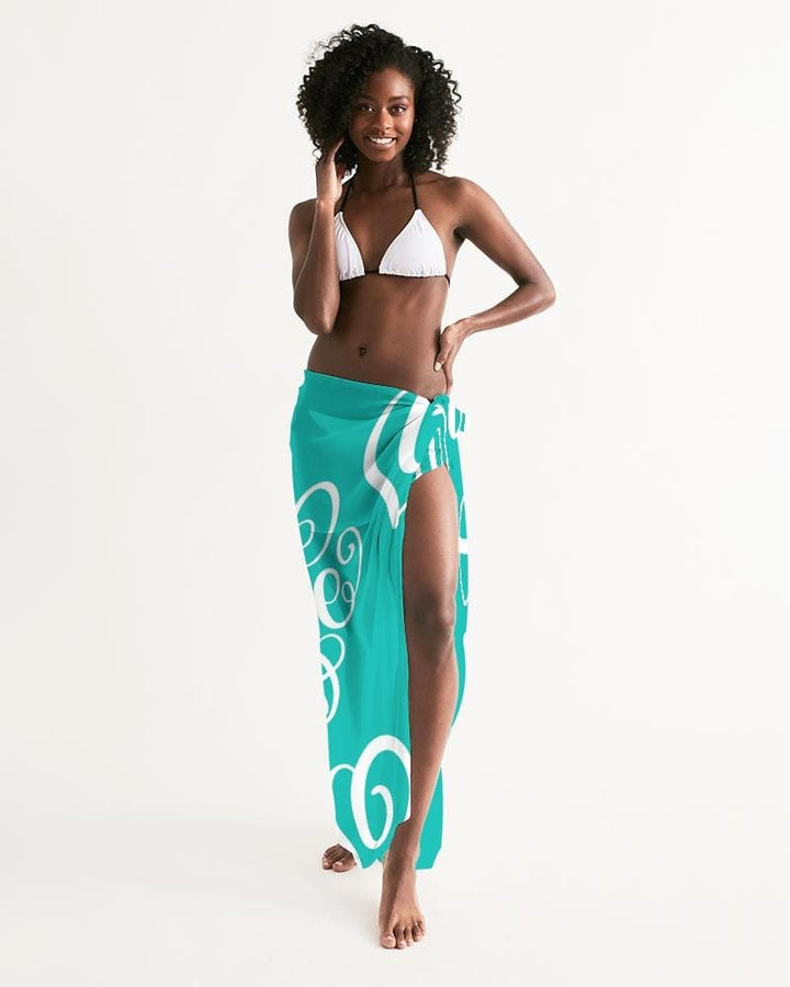 Sheer Love Green Swimsuit Cover Up - Womens | Oversized Scarf | Sarong Swim