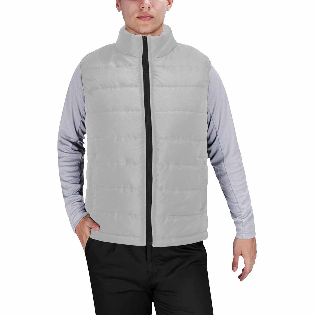 Silver Mens Padded Vest - Mens | Vests