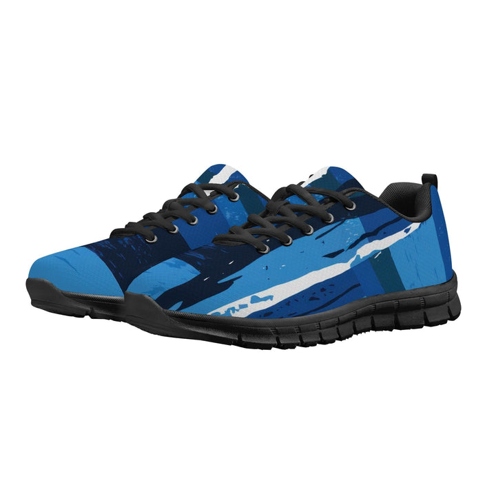 Sneakers for Men - Blue Canvas Mesh Running Shoes - Mens | Sneakers | Running