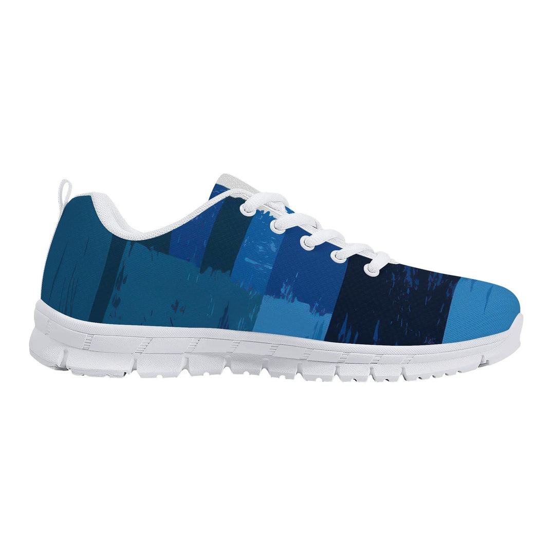 Sneakers for Men - Blue Canvas Mesh Running Shoes - Mens | Sneakers | Running