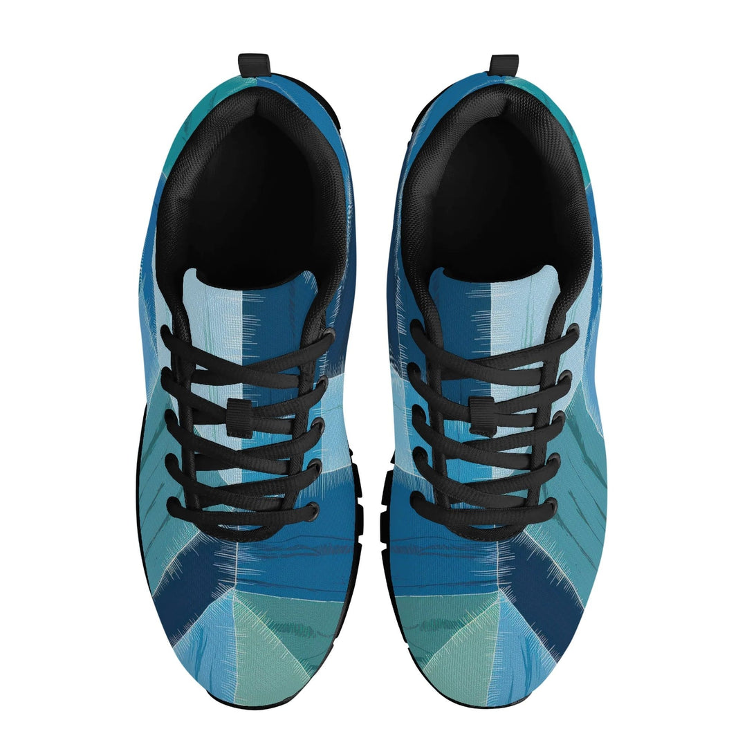 Sneakers for Men - Blue Canvas Mesh Running Shoes - Mens | Sneakers | Running