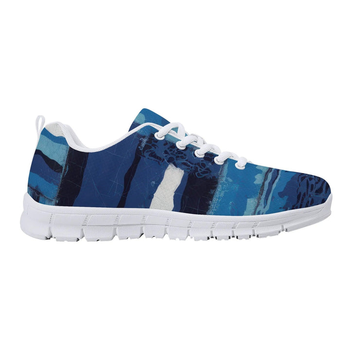 Sneakers for Men - Blue Canvas Mesh Running Shoes - Mens | Sneakers | Running