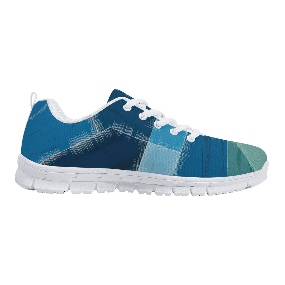 Sneakers for Men - Blue Canvas Mesh Running Shoes - Mens | Sneakers | Running