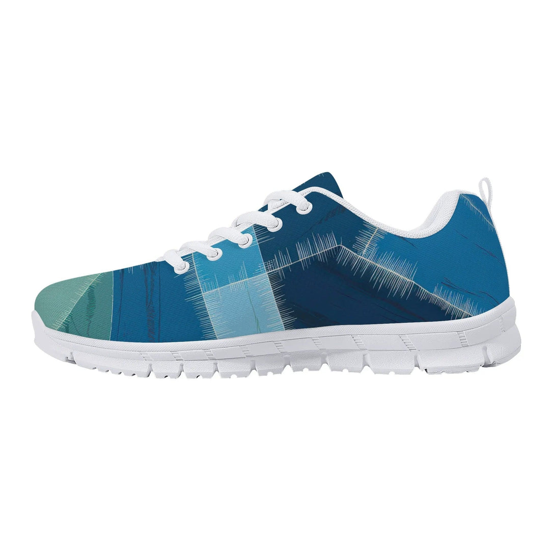 Sneakers for Men - Blue Canvas Mesh Running Shoes - Mens | Sneakers | Running