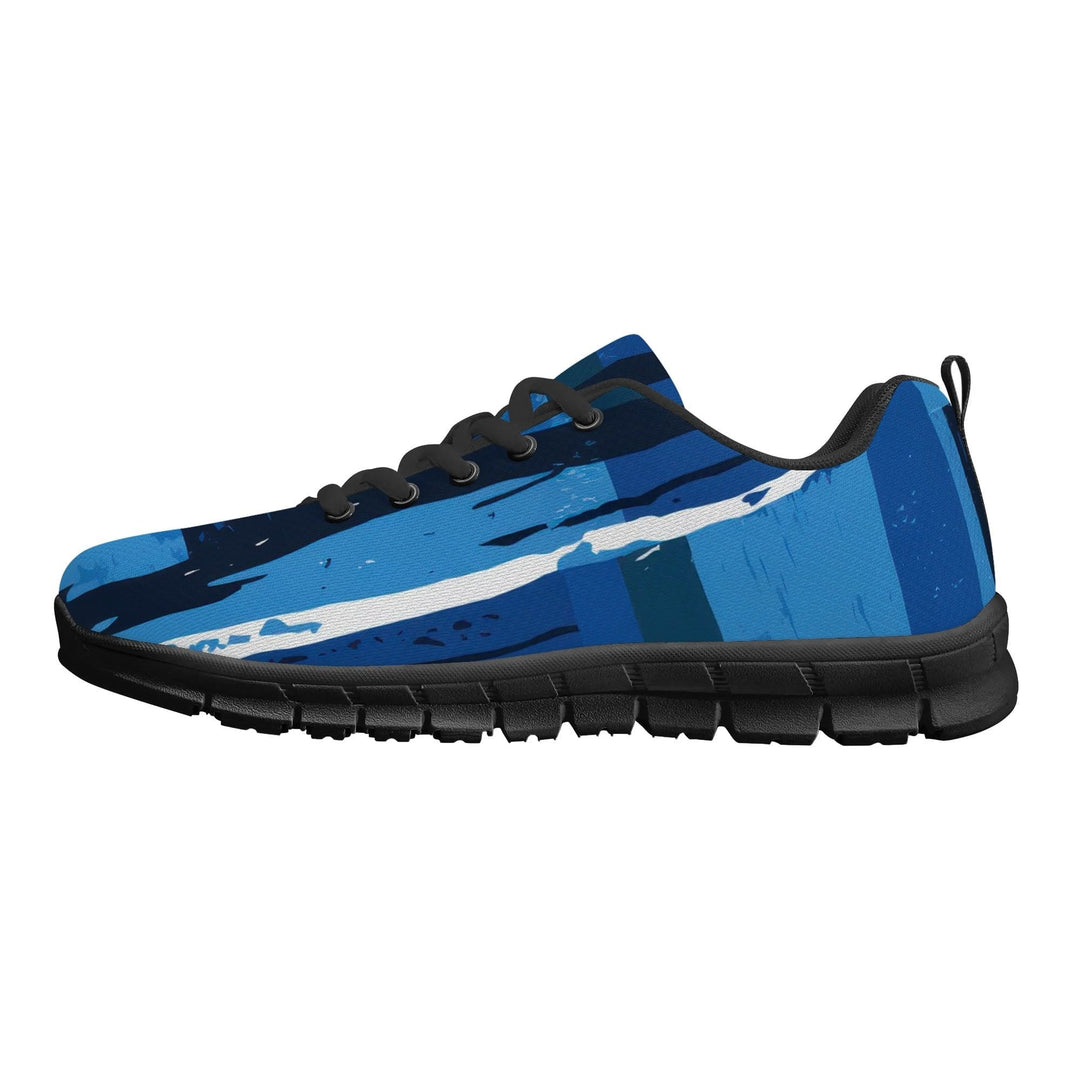 Sneakers for Men - Blue Canvas Mesh Running Shoes - Mens | Sneakers | Running