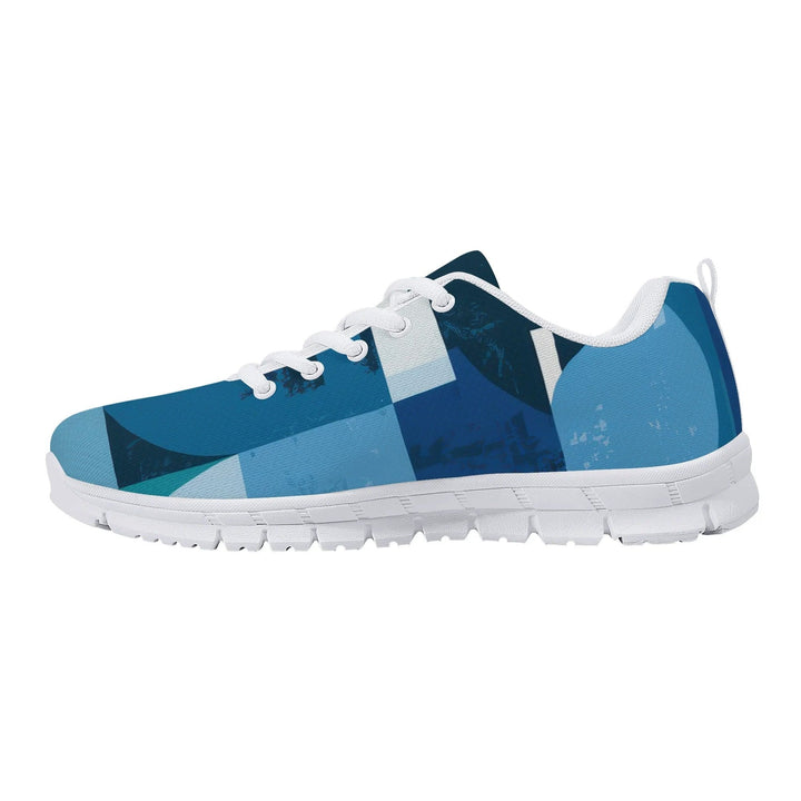 Sneakers for Men - Blue Canvas Mesh Running Shoes - Mens | Sneakers | Running