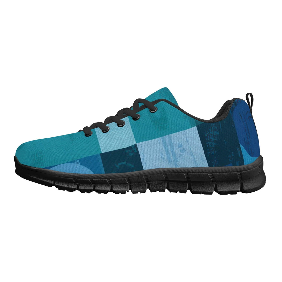 Sneakers for Men - Blue Canvas Mesh Running Shoes - Mens | Sneakers | Running