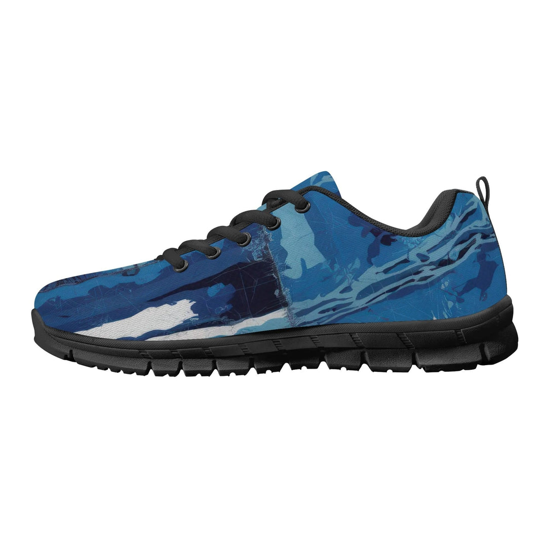 Sneakers for Men - Blue Canvas Mesh Running Shoes - Mens | Sneakers | Running