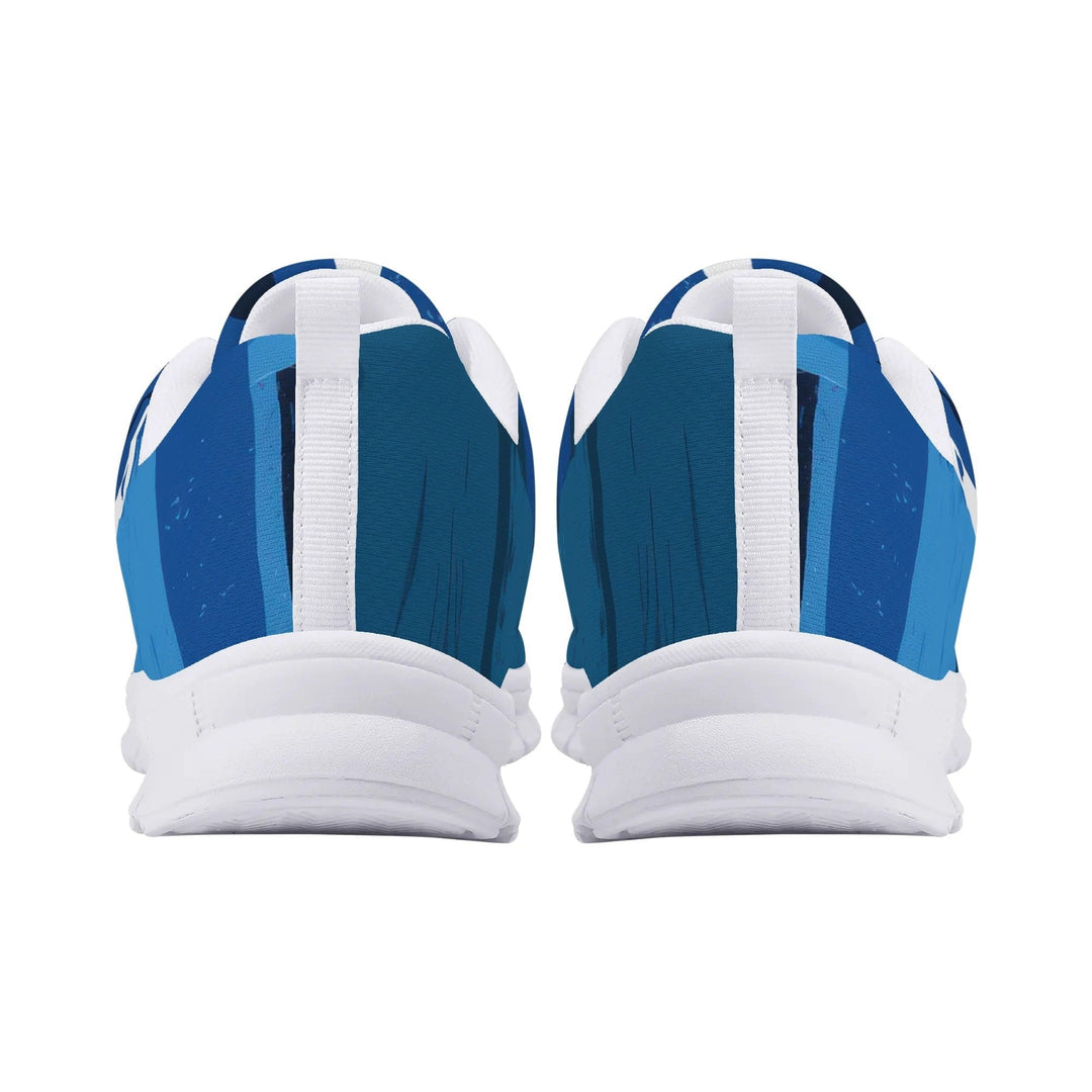 Sneakers for Men - Blue Canvas Mesh Running Shoes - Mens | Sneakers | Running