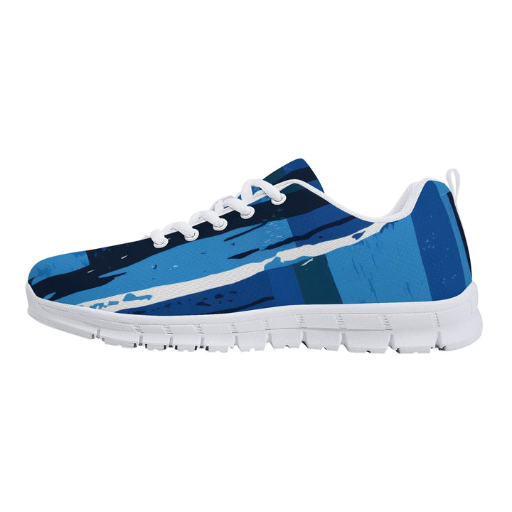 Sneakers for Men - Blue Canvas Mesh Running Shoes - Mens | Sneakers | Running