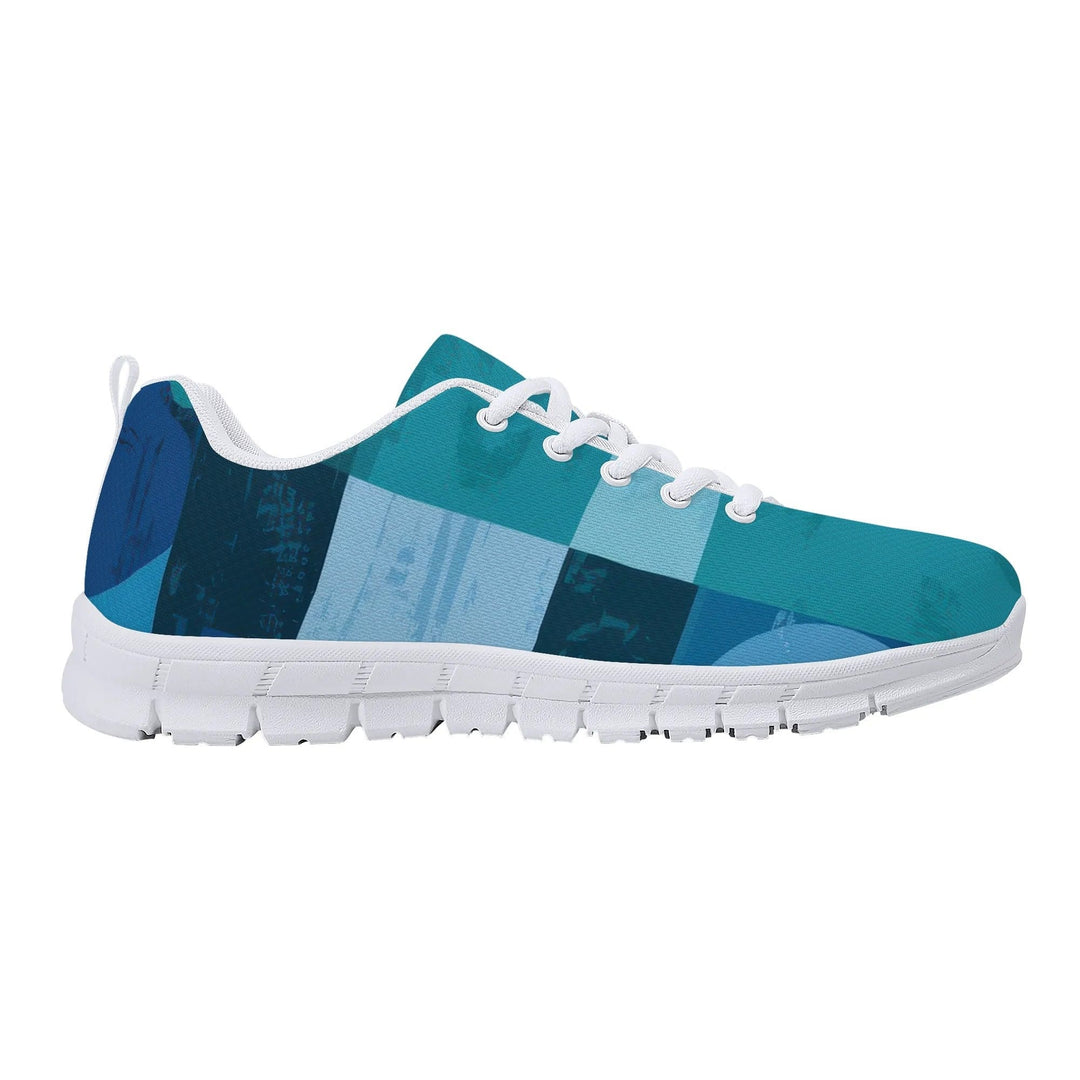 Sneakers for Men - Blue Canvas Mesh Running Shoes - Mens | Sneakers | Running