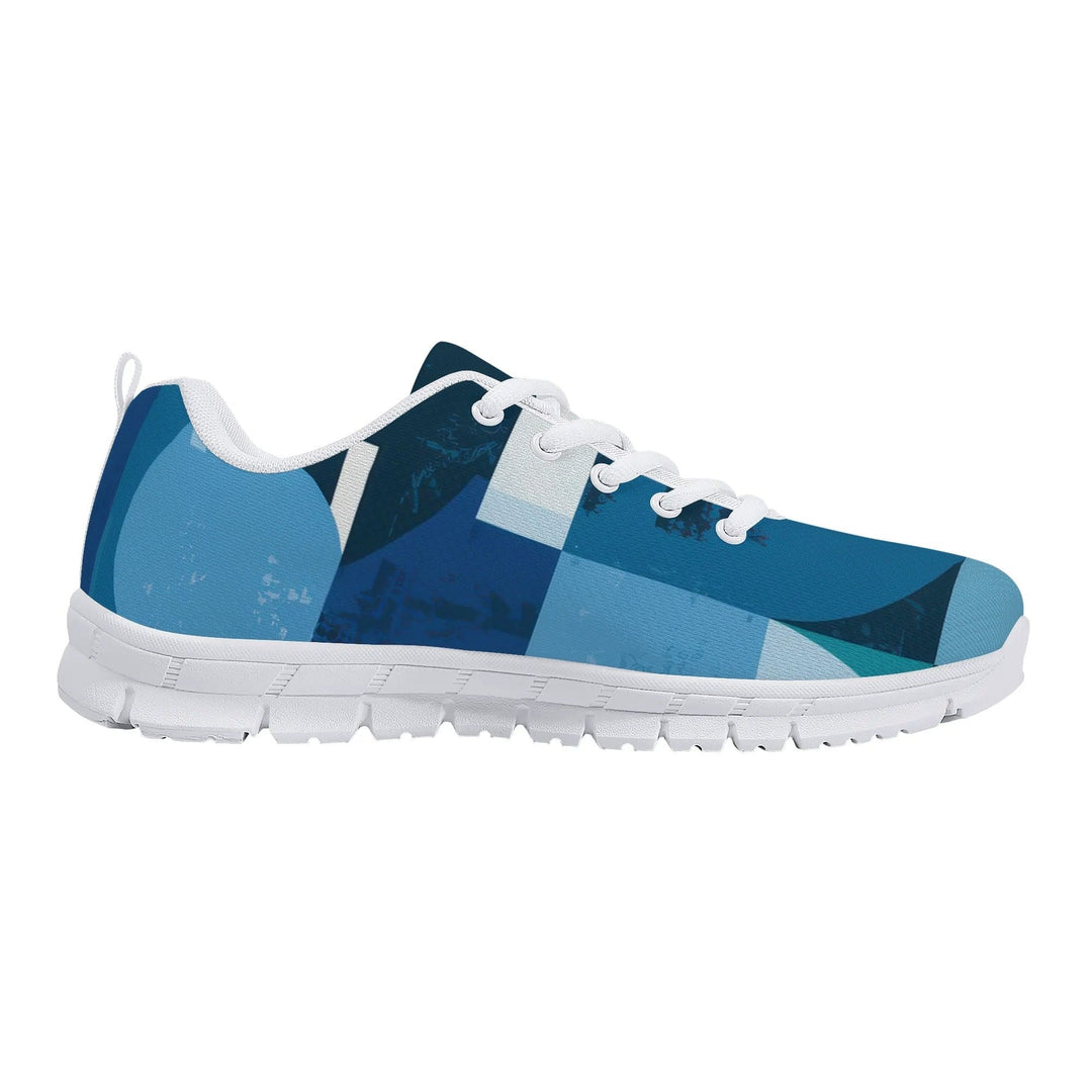 Sneakers for Men - Blue Canvas Mesh Running Shoes - Mens | Sneakers | Running