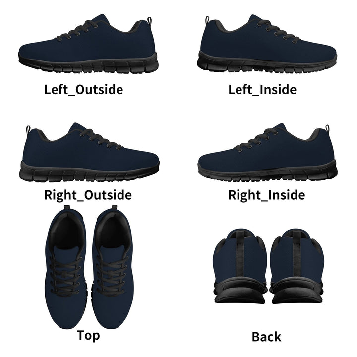 Sneakers for Men - Blue Canvas Mesh Running Shoes - Mens | Sneakers | Running