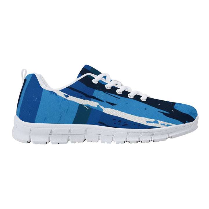 Sneakers for Men - Blue Canvas Mesh Running Shoes - Mens | Sneakers | Running