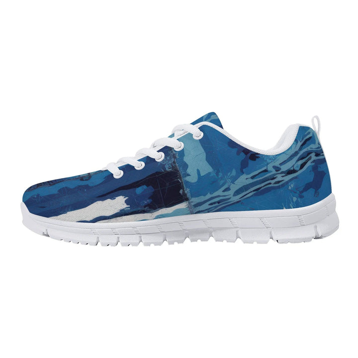 Sneakers for Men - Blue Canvas Mesh Running Shoes - Mens | Sneakers | Running