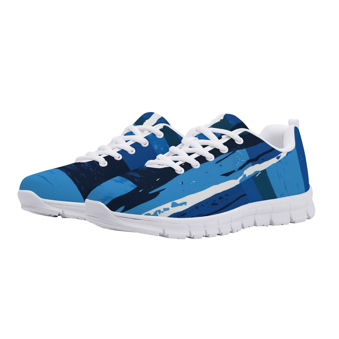 Sneakers for Men - Blue Canvas Mesh Running Shoes - Mens | Sneakers | Running