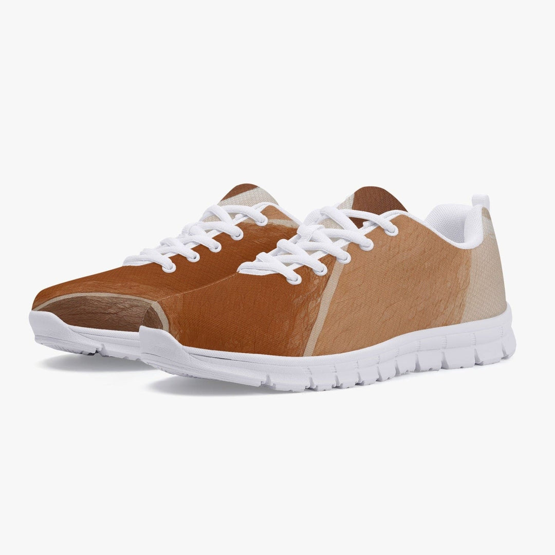 Sneakers for Men Stone Brown - Canvas Mesh Athletic Running Shoes - Mens