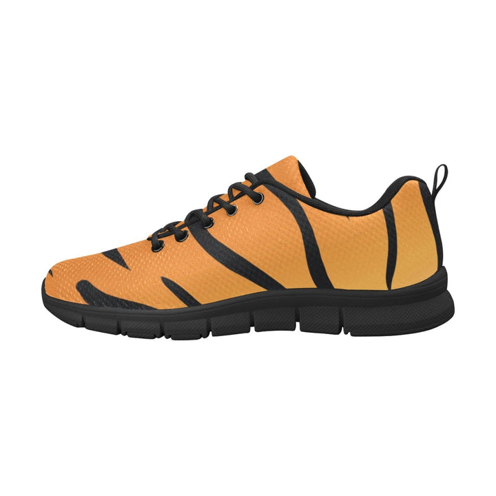 Sneakers for Women Orange and Black Tiger Striped - Running Shoes - Womens