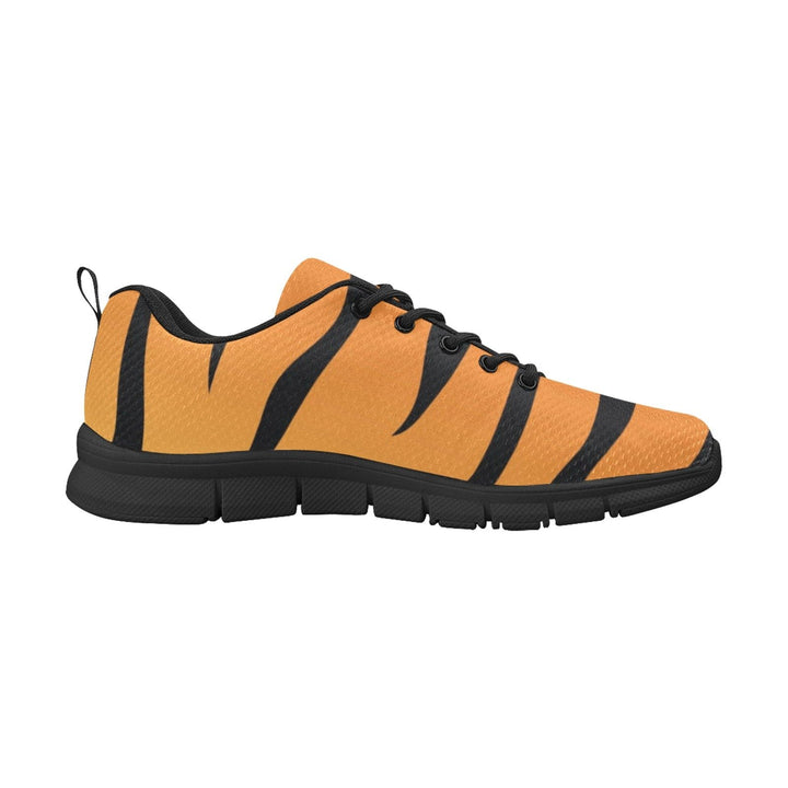 Sneakers for Women Orange and Black Tiger Striped - Running Shoes - Womens