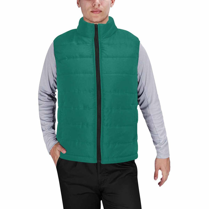 Teal Green Mens Padded Vest - Mens | Vests