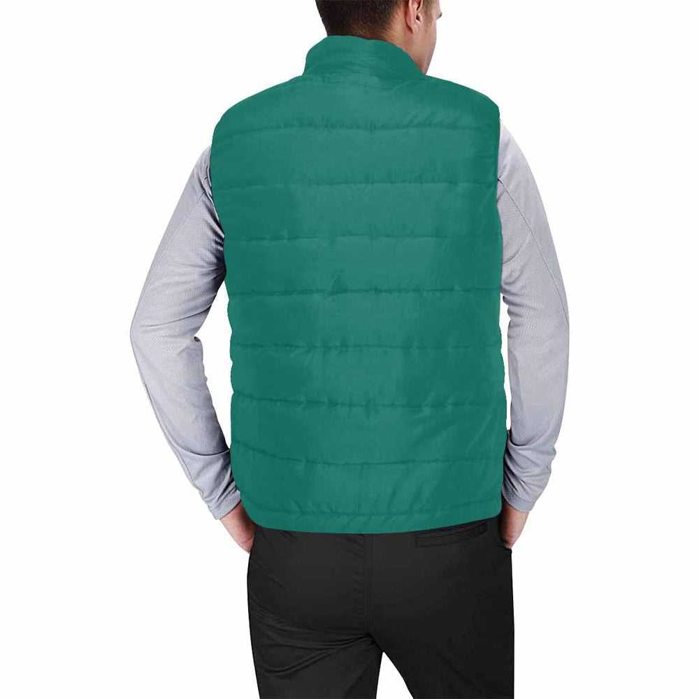 Teal Green Mens Padded Vest - Mens | Vests