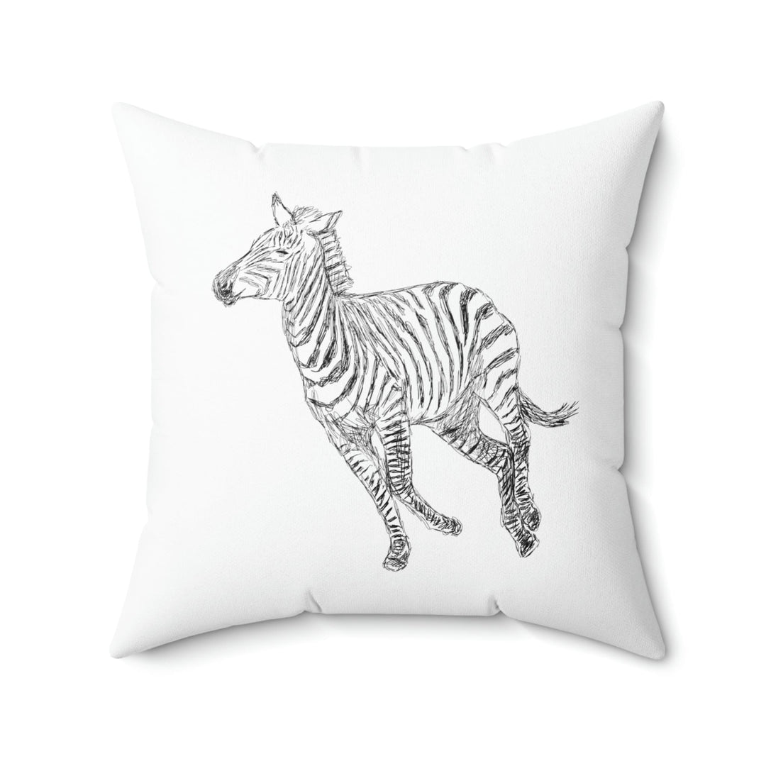 Decorative Throw Pillow Cover Galloping Zebra - Decorative | Throw Pillows