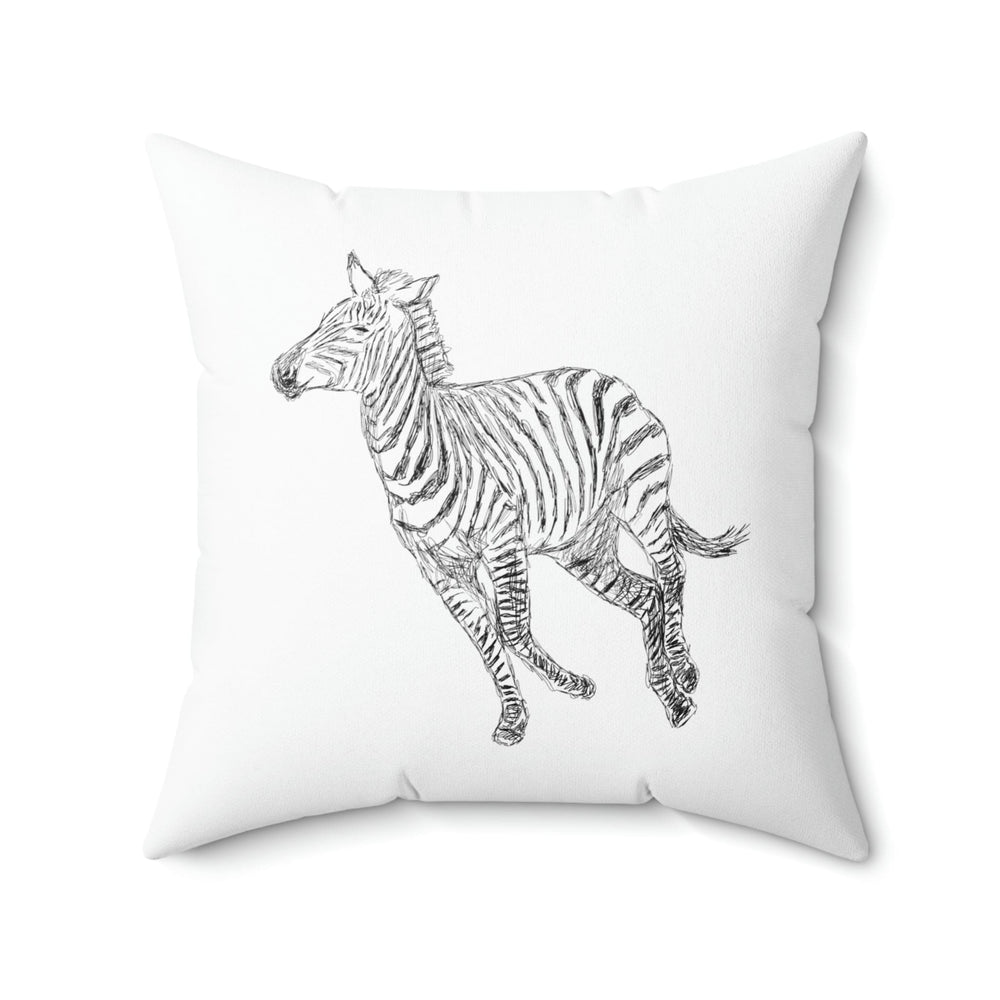 Decorative Throw Pillow Cover Galloping Zebra - Decorative | Throw Pillows