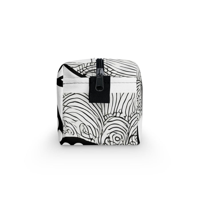 Travel Accessories Pouch Bag - Floral Black Line Art Print 60110