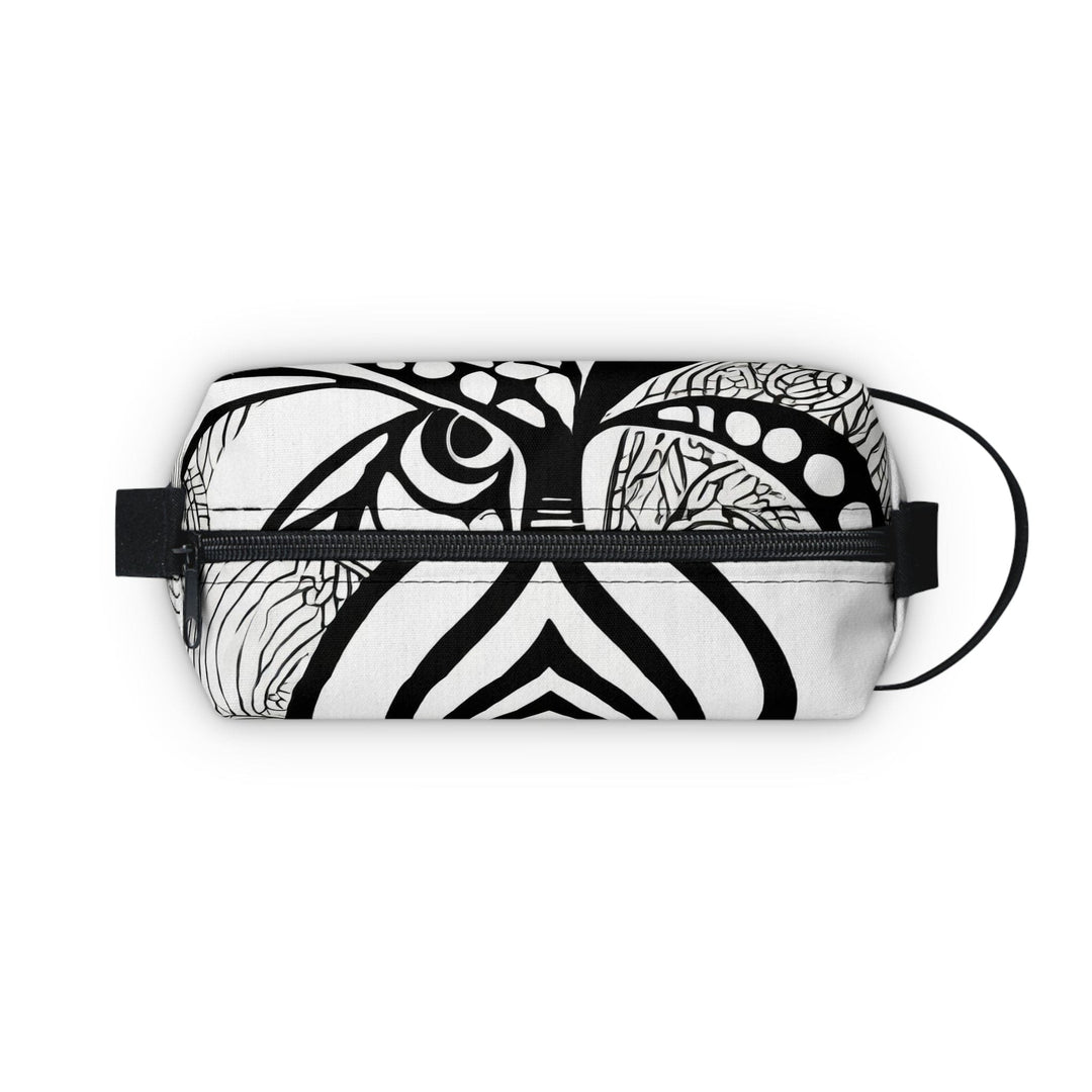 Travel Accessories Pouch Bag - Floral Black Line Art Print 60110