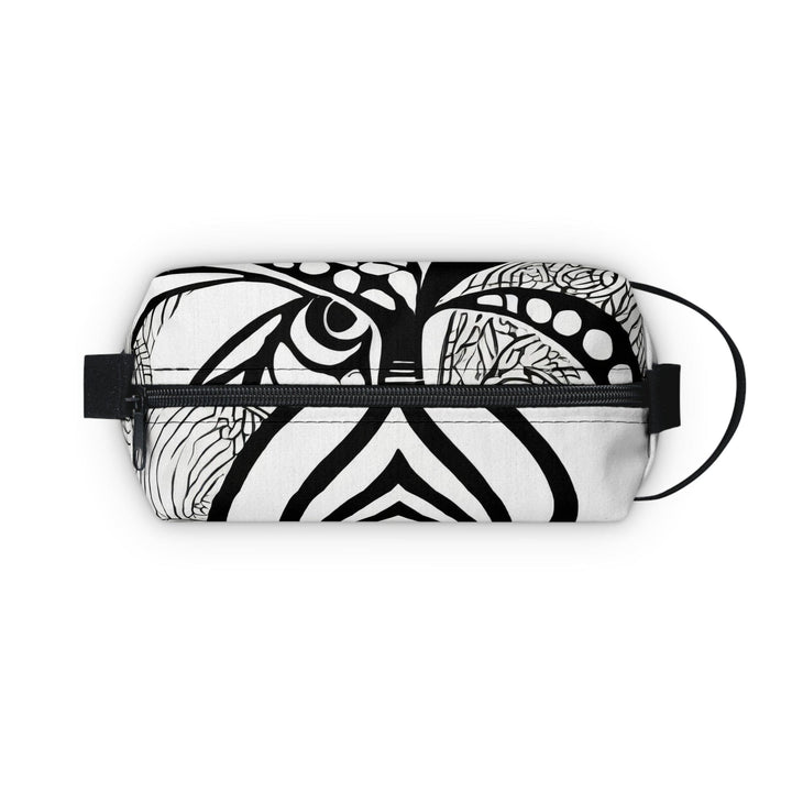 Travel Accessories Pouch Bag - Floral Black Line Art Print 60110