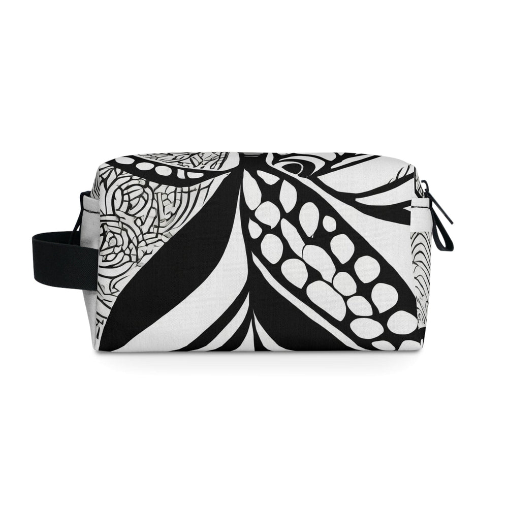 Travel Accessories Pouch Bag - Floral Black Line Art Print 60110