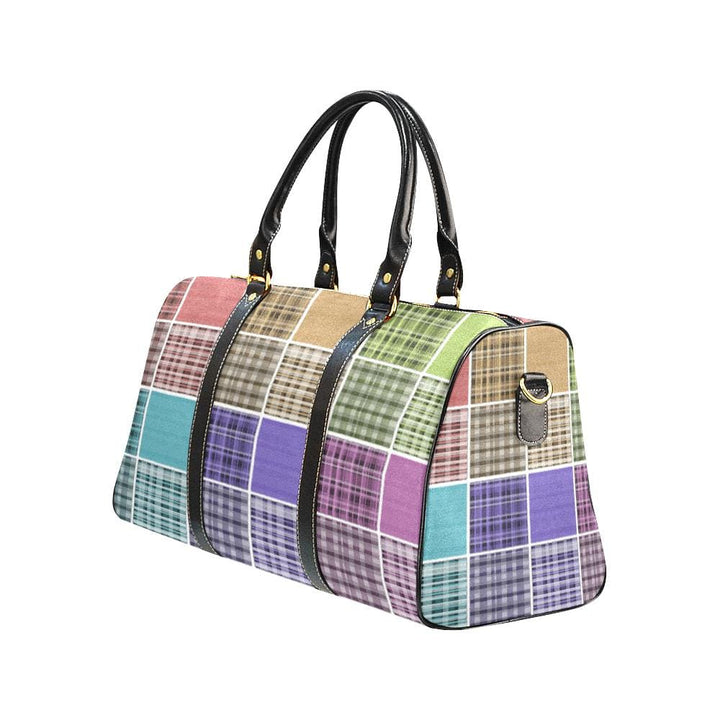 Travel Bag Pastel Grid Double Handle Carry-bag - Bags | Travel Bags | Leather