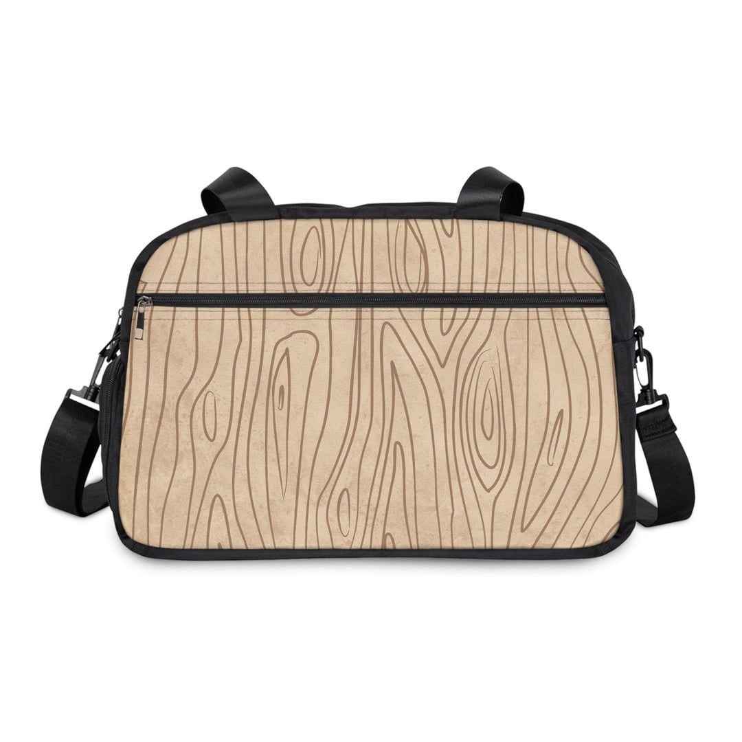 Crossbody Travel Fitness Bag - Beige Brown Tree Sketch Lines - Bags/Travel