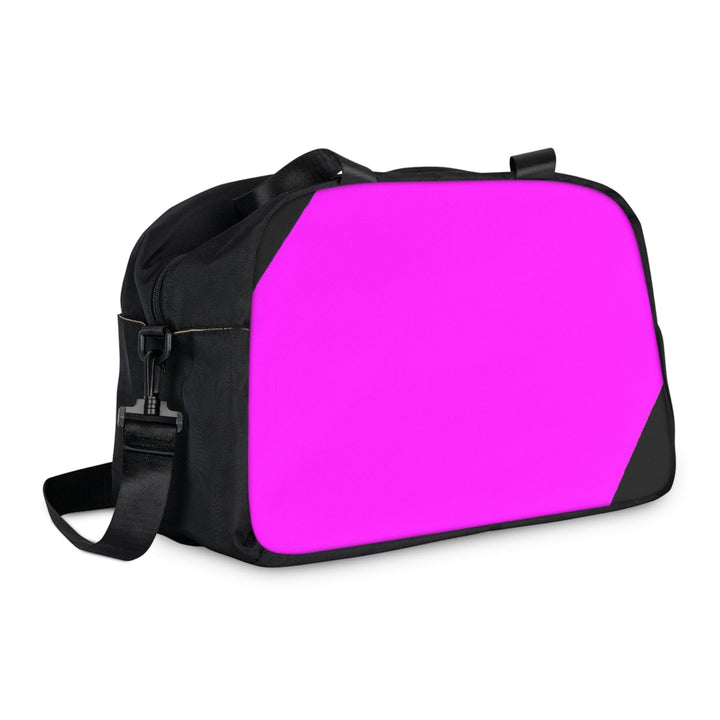 Crossbody Travel Fitness Bag - Black and Pink Pattern - Bags/Travel Bags/Fitness