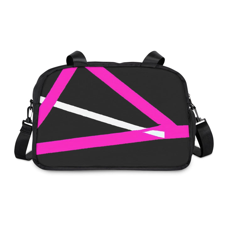 Crossbody Travel Fitness Bag - Black and Pink Pattern - Bags/Travel Bags/Fitness