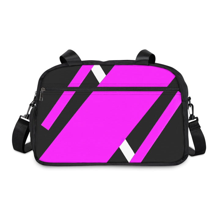 Crossbody Travel Fitness Bag - Black and Pink Pattern - Bags/Travel Bags/Fitness