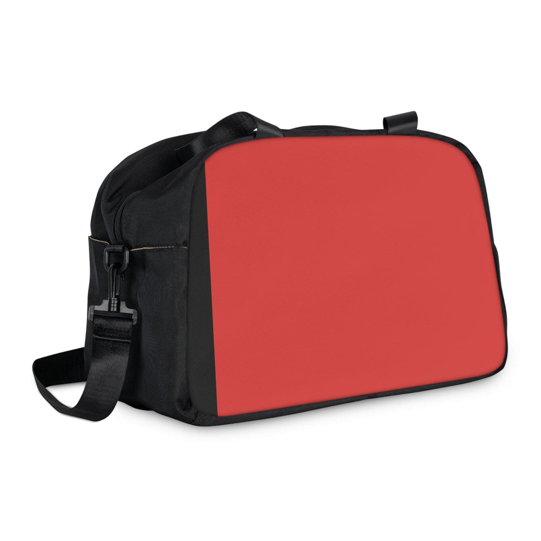 Crossbody Travel Fitness Bag - Black Red Green Stripped - Bags/Travel