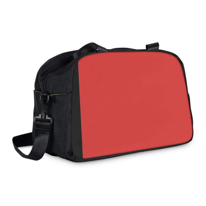 Crossbody Travel Fitness Bag - Black Red Green Stripped - Bags/Travel