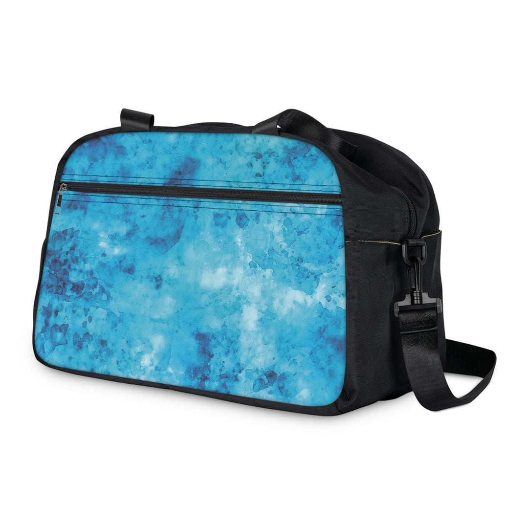 Crossbody Travel Fitness Bag - Blue Marble Print - Bags/Travel Bags/Fitness