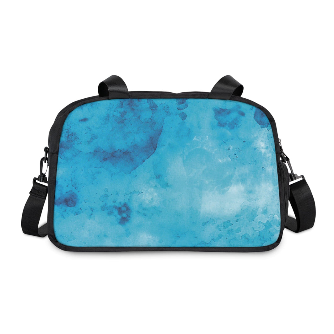 Crossbody Travel Fitness Bag - Blue Marble Print - Bags/Travel Bags/Fitness