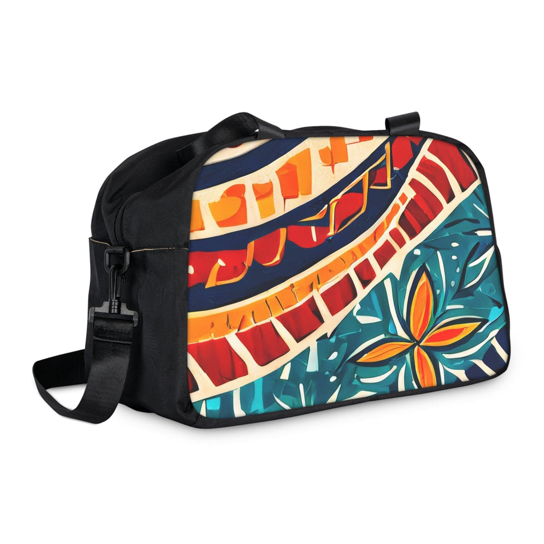 Crossbody Travel Fitness Bag - Boho Floral Print - Bags/Travel Bags/Fitness