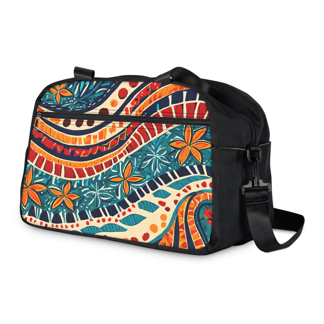 Crossbody Travel Fitness Bag - Boho Floral Print - Bags/Travel Bags/Fitness