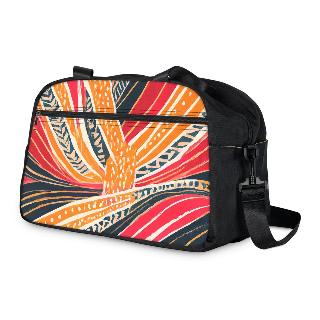 Crossbody Travel Fitness Bag - Boho Multicolor Print - Bags/Travel Bags/Fitness