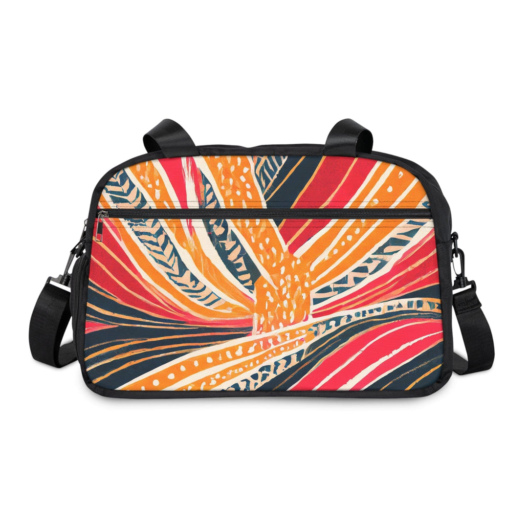 Crossbody Travel Fitness Bag - Boho Multicolor Print - Bags/Travel Bags/Fitness