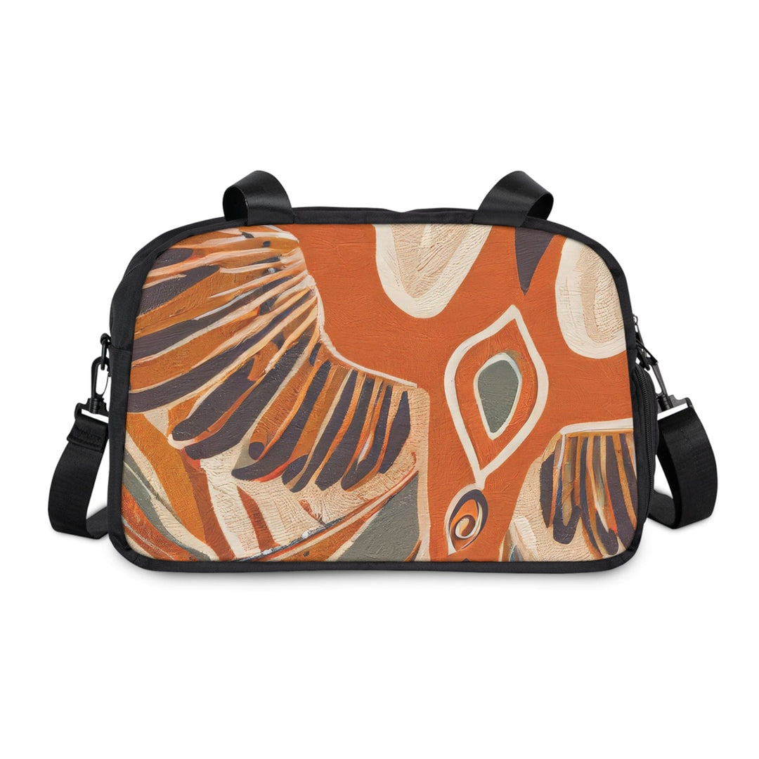 Crossbody Travel Fitness Bag - Dove Art Rust Brown - Bags/Travel Bags/Fitness