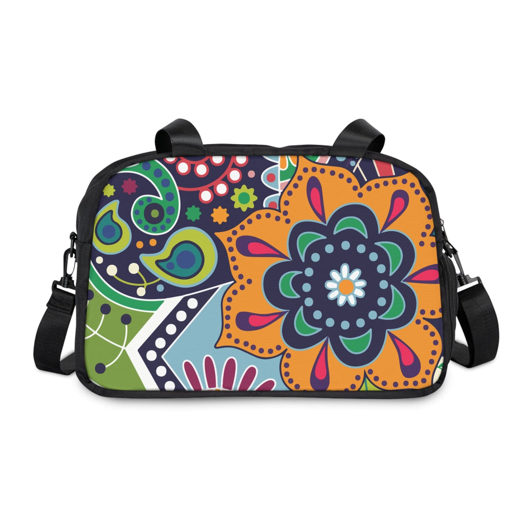 Crossbody Travel Fitness Bag - Floral Paisley 22523 - Bags/Travel Bags/Fitness