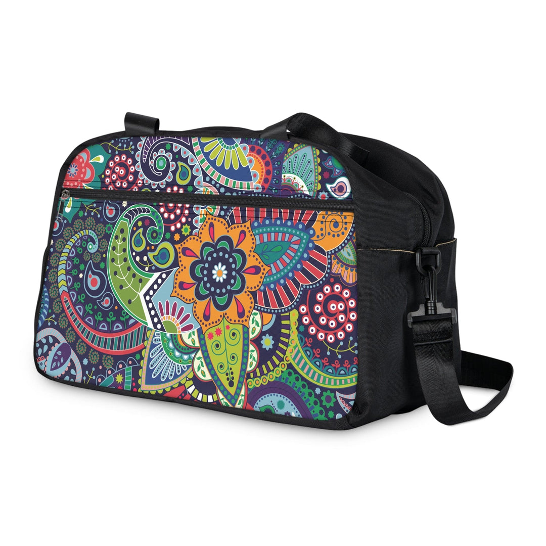 Crossbody Travel Fitness Bag - Floral Paisley 22523 - Bags/Travel Bags/Fitness