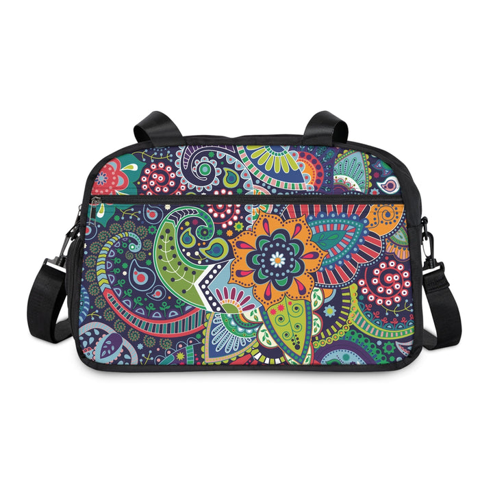 Crossbody Travel Fitness Bag - Floral Paisley 22523 - Bags/Travel Bags/Fitness