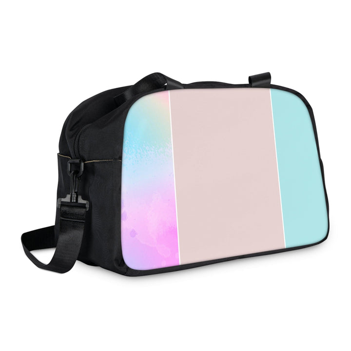 Crossbody Travel Fitness Bag - Pastel Colorblock Watercolor Illustration